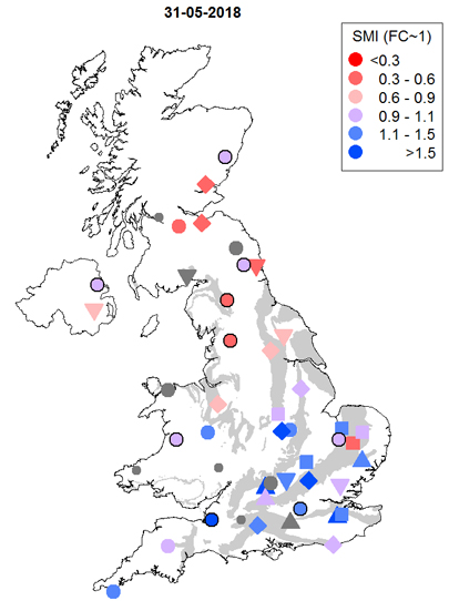 Reviewing the UK's soil moisture status - May 2018 update | UK Centre ...