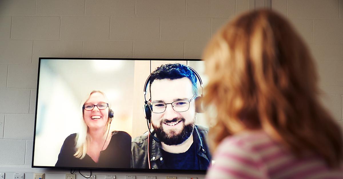 UKCEH people taking part in an online meeting