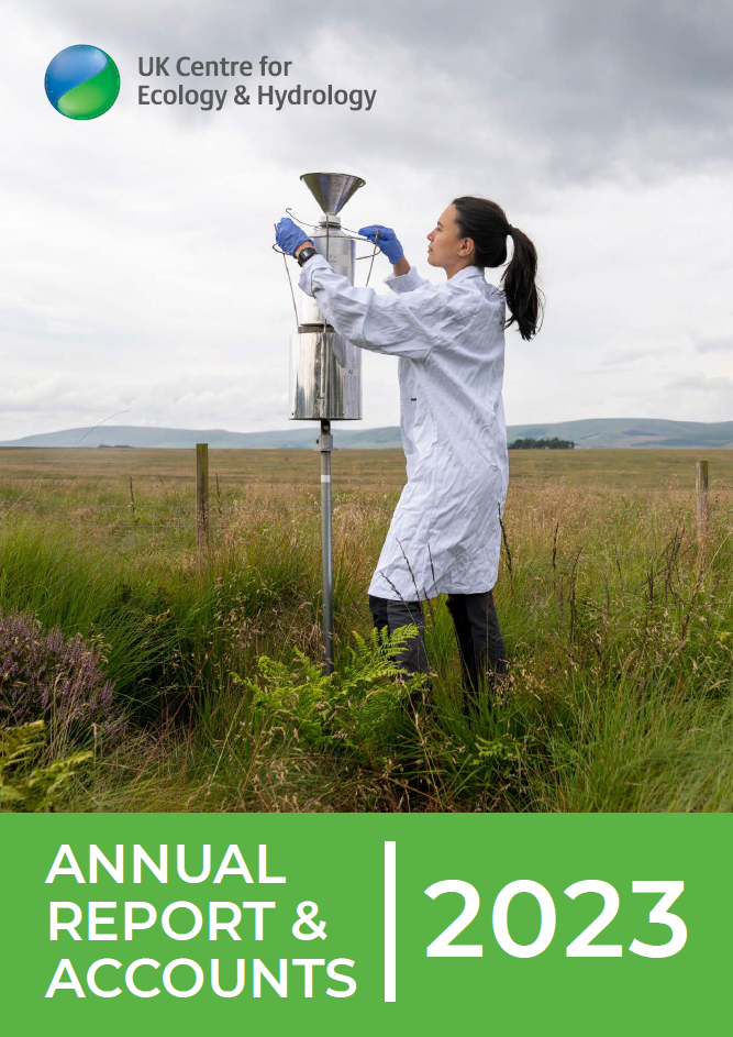 Cover of UKCEH's Annual Report & Accounts 2023