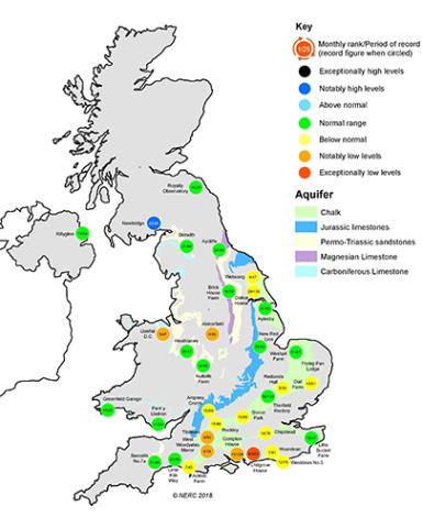 UK Hydrological Status Update - December 2018 | UK Centre for Ecology ...