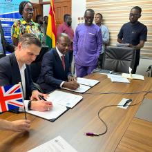 MOU signing - UKCEH and Ghana Hydrological Authority
