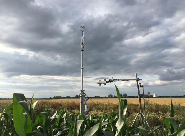 Flux monitoring on fen. Photo: Alex Cumming.